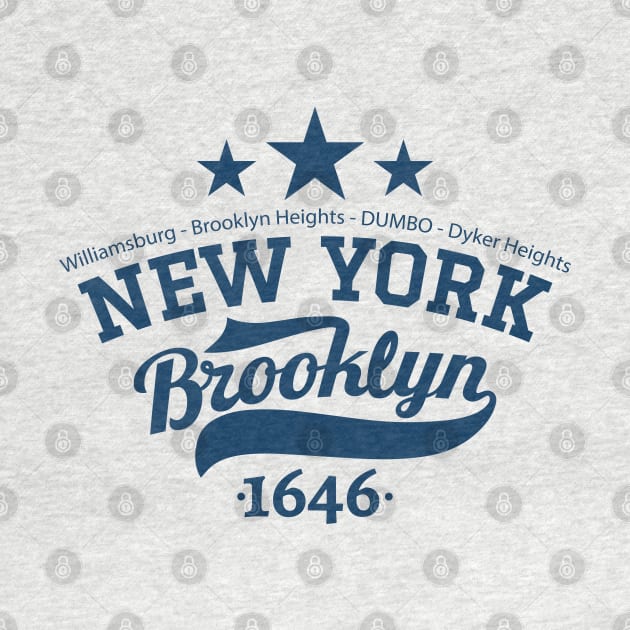 Vintage New York Brooklyn ,Vintage  Brooklyn Schriftzug, Vintage Brooklyn Logo by Boogosh